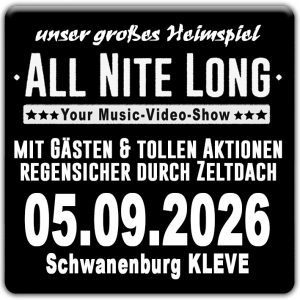 ☆☆☆All Nite Long☆☆☆ großes OPEN-AIR 05.09.2026